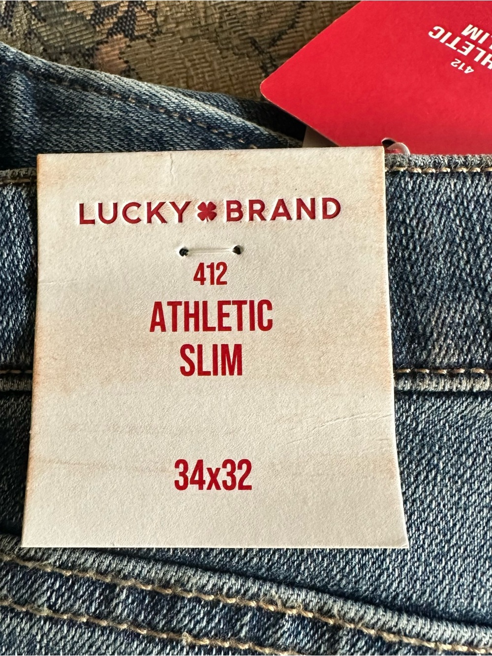 Lucky Brand Men’s Athletic Slim Jeans - Denim Blue 34x32